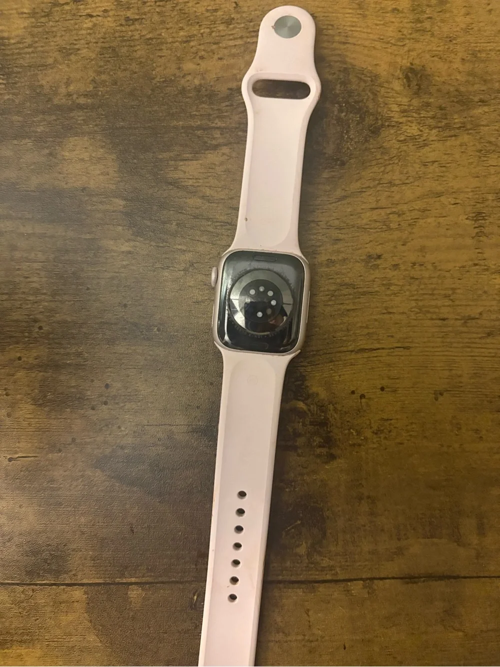 Pink Apple Watch with Silicone Band